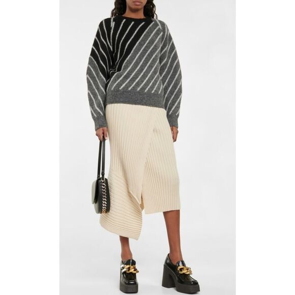 Stella McCartney Striped Wool Blend Sweater Women's Sz. 44 (US 8-10) - Picture 1 of 8